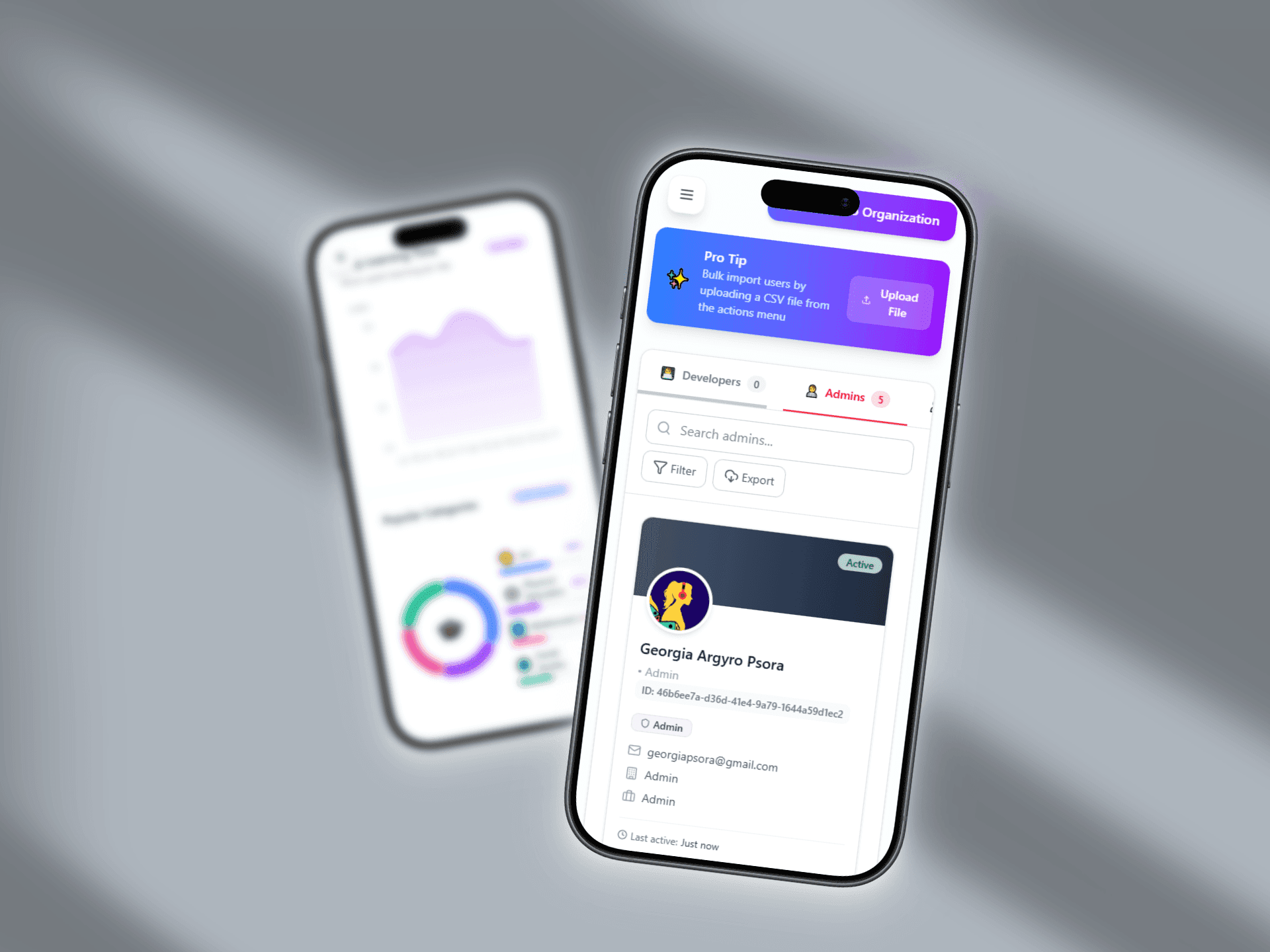 Admin Dashboard & Mobile Experience