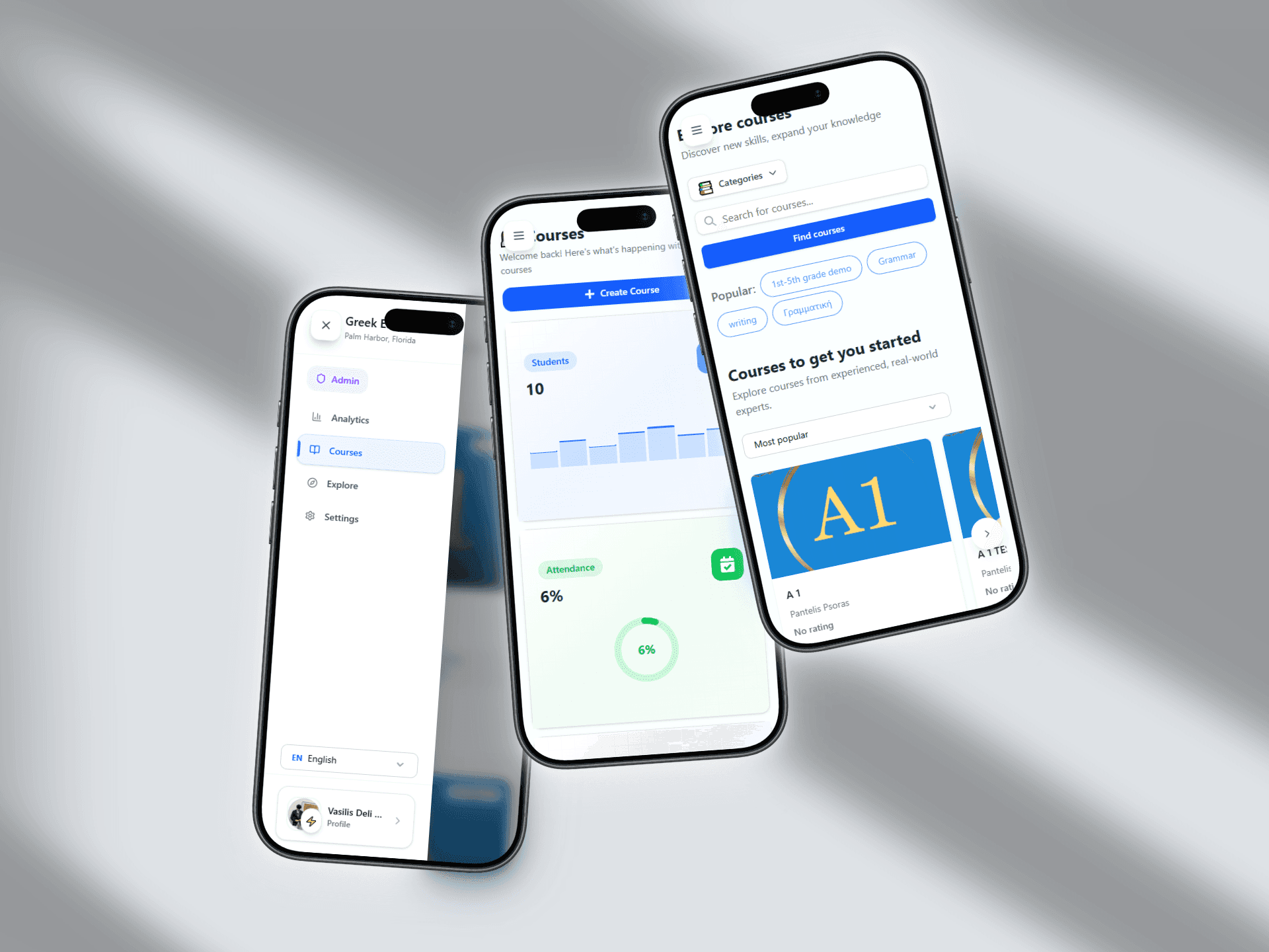 Admin Dashboard & Mobile Experience